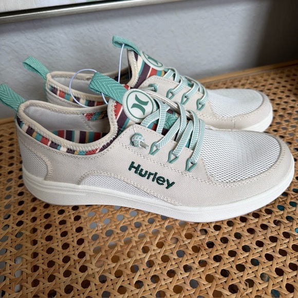 Hurley Shoes - Hurley “Castaic” Women’s Colorful & Functional Casual Fashion Sneaker Beige 6.5